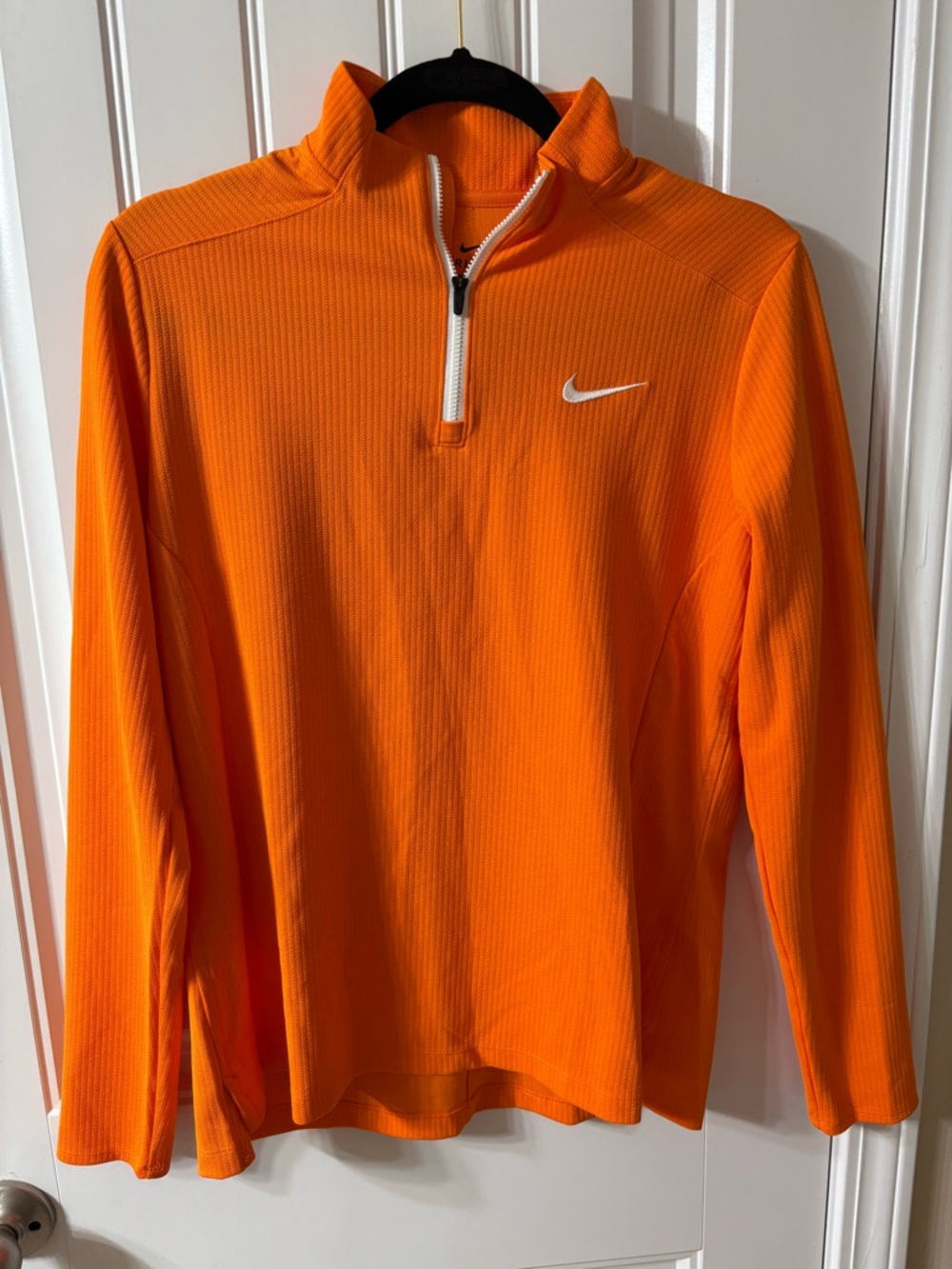 Nike Bright Orange Quarter-Zip Performance Top